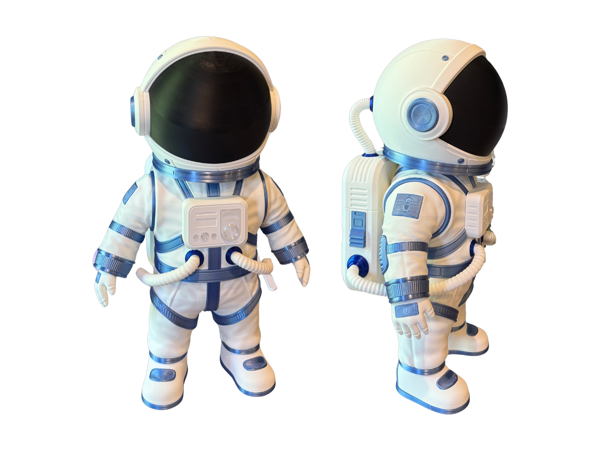 23 inch 3D-printed astronaut statement piece