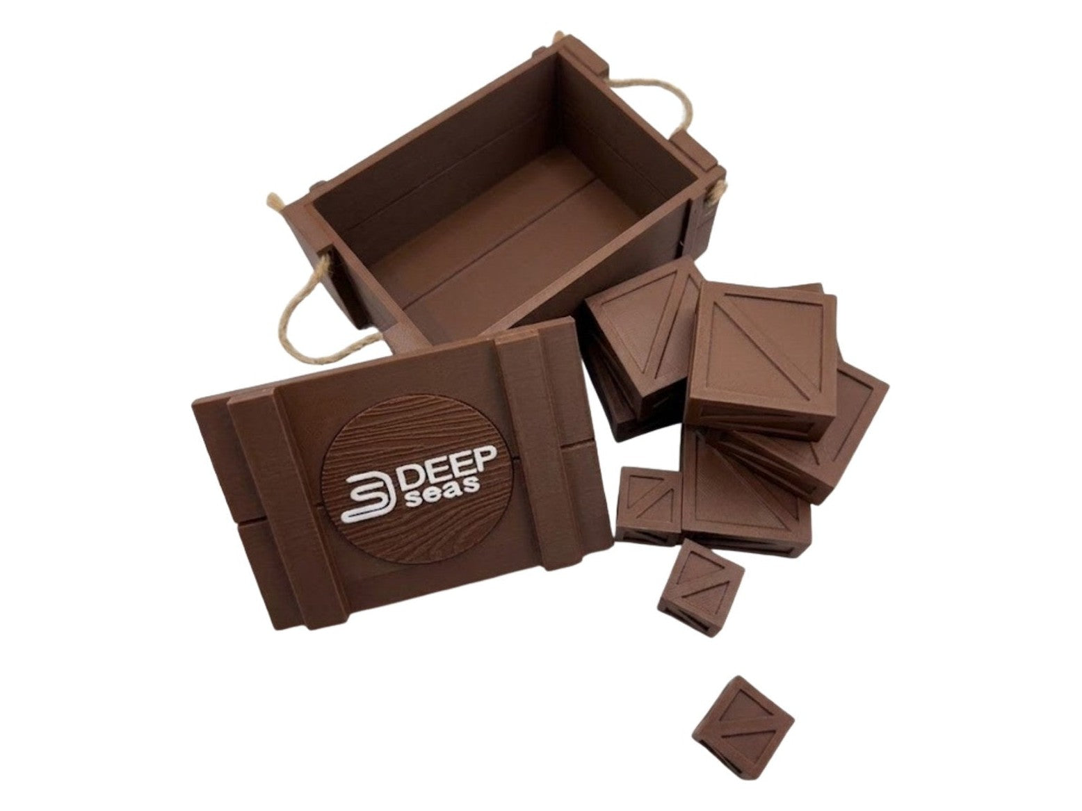 Crate Cube Puzzle, custom tabletop game inspired by Survivor