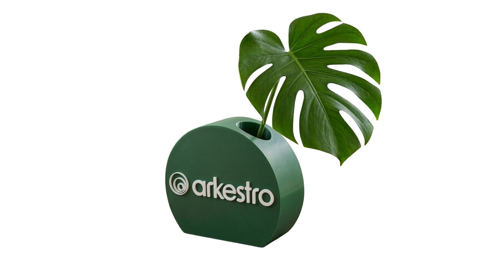 Tabletop Logo, branded logo planter that doubles as a pen holder
