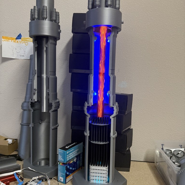 Replica of Applied Atomics' nuclear reactor, built for the Yotta conference in Las Vegas.2ft-6ft Custom Mascot