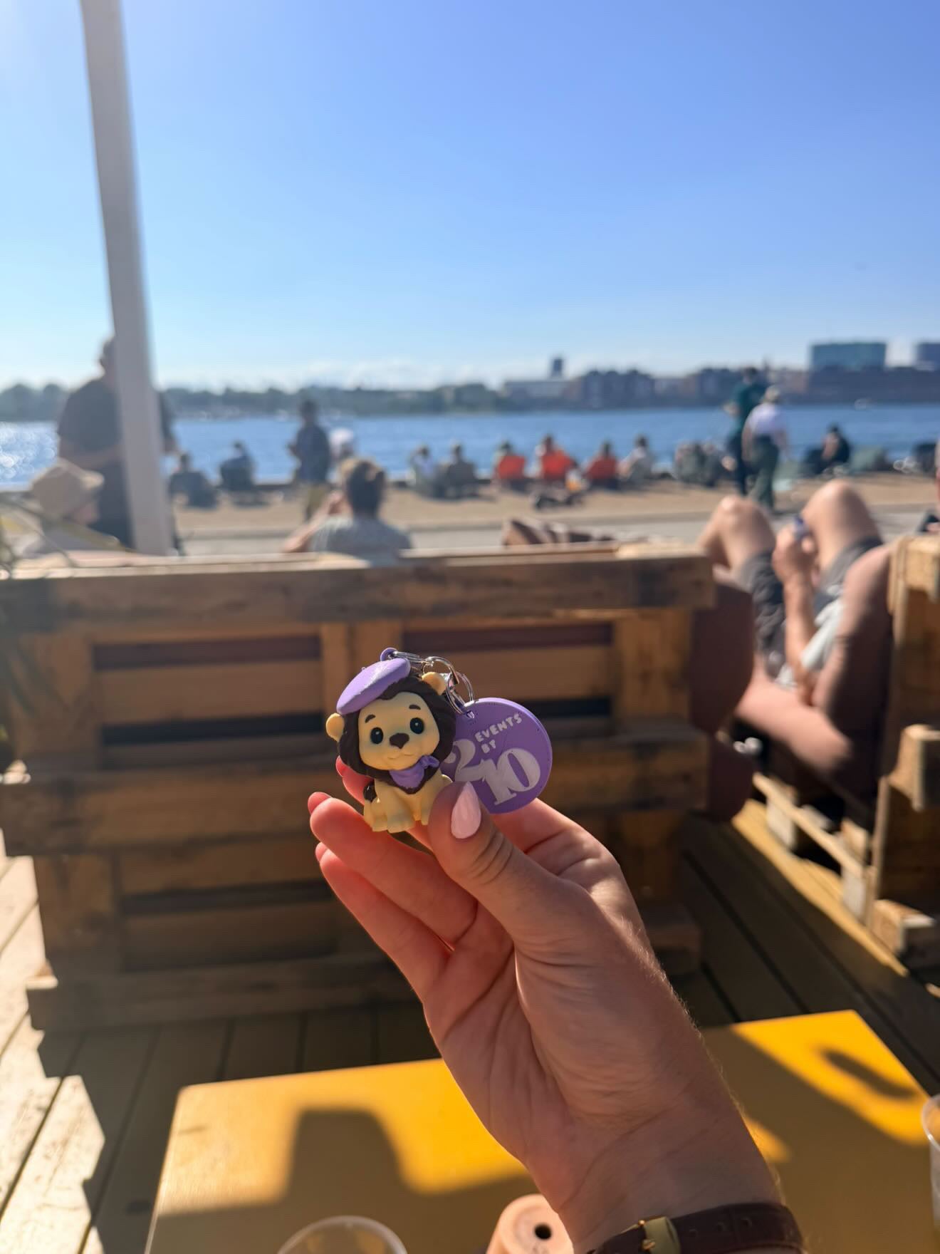 Custom 3D lion keychain for Events By 210, spotted in Copenhagen.Custom 3D NFC Tags