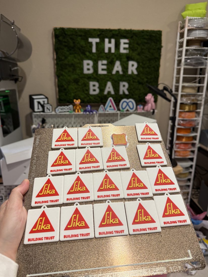Custom 3D printed branded swag by The Bear Bar — portfolio example 18