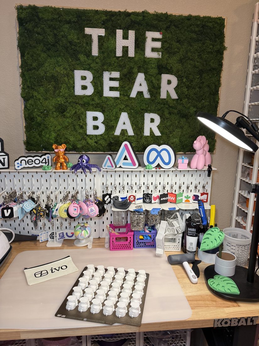 Custom 3D printed branded swag by The Bear Bar — portfolio example 22