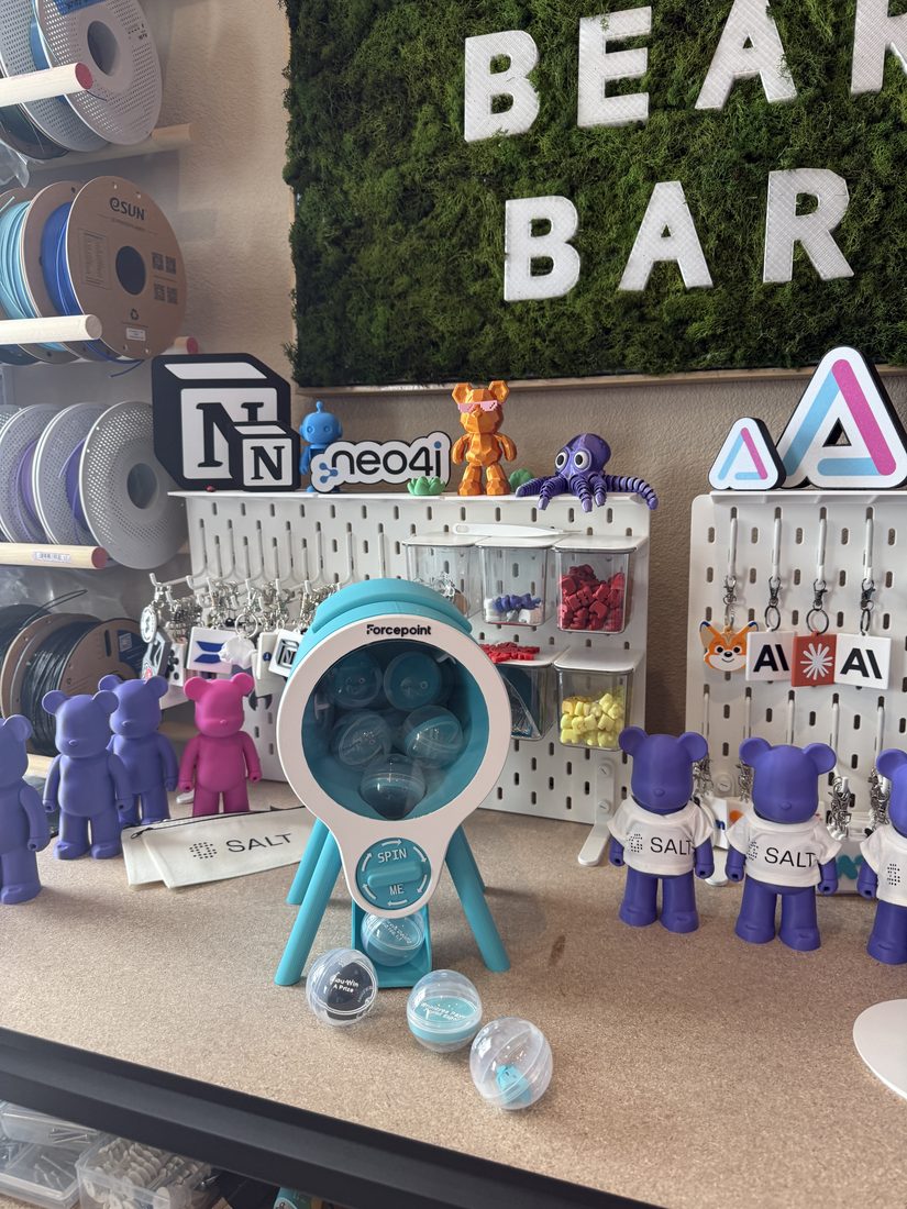 Custom 3D printed branded swag by The Bear Bar — portfolio example 60