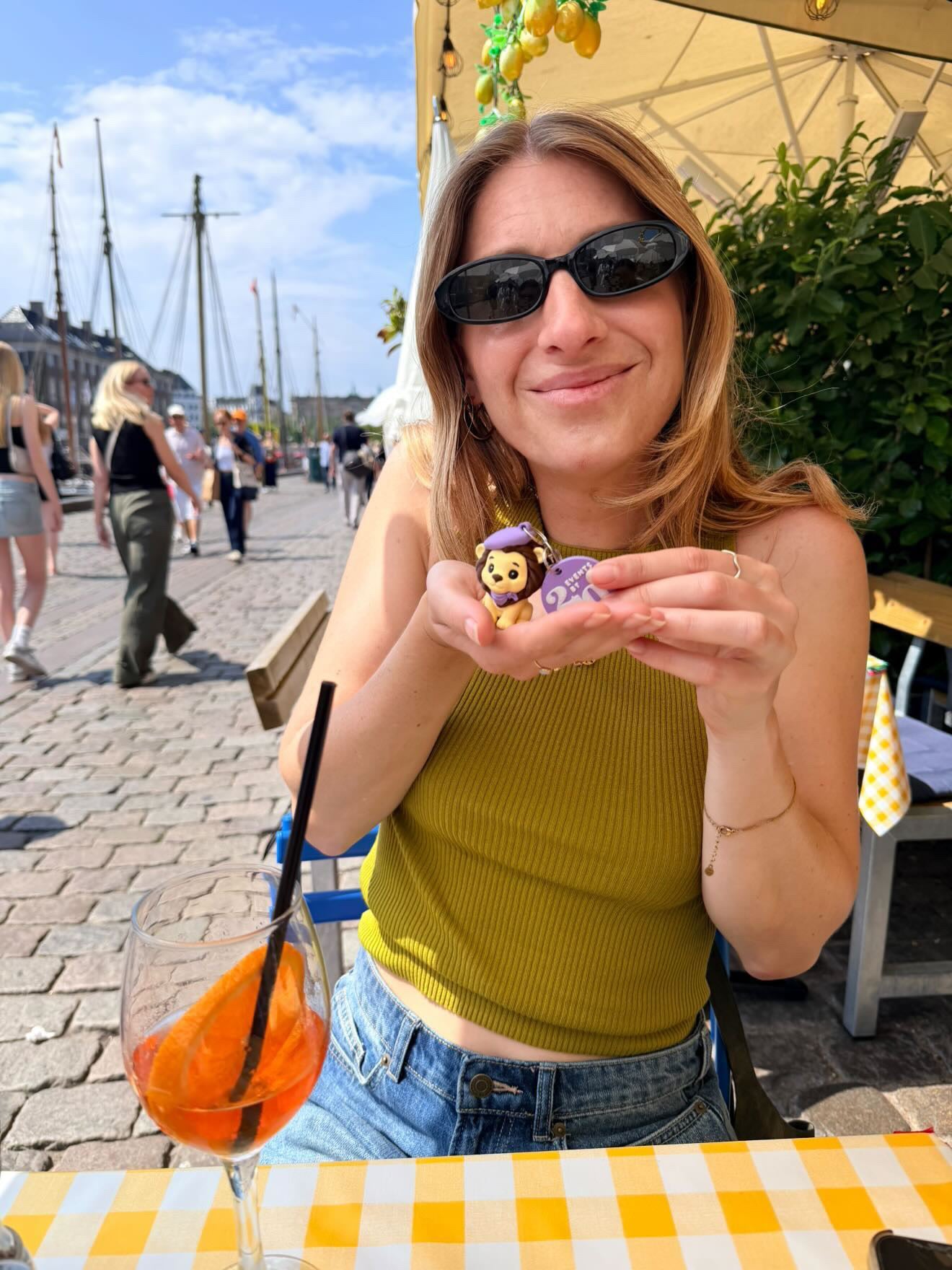 Custom 3D printed branded swag by The Bear Bar — portfolio example 118: Events By 210's custom lion keychain, out in the wild in Copenhagen.